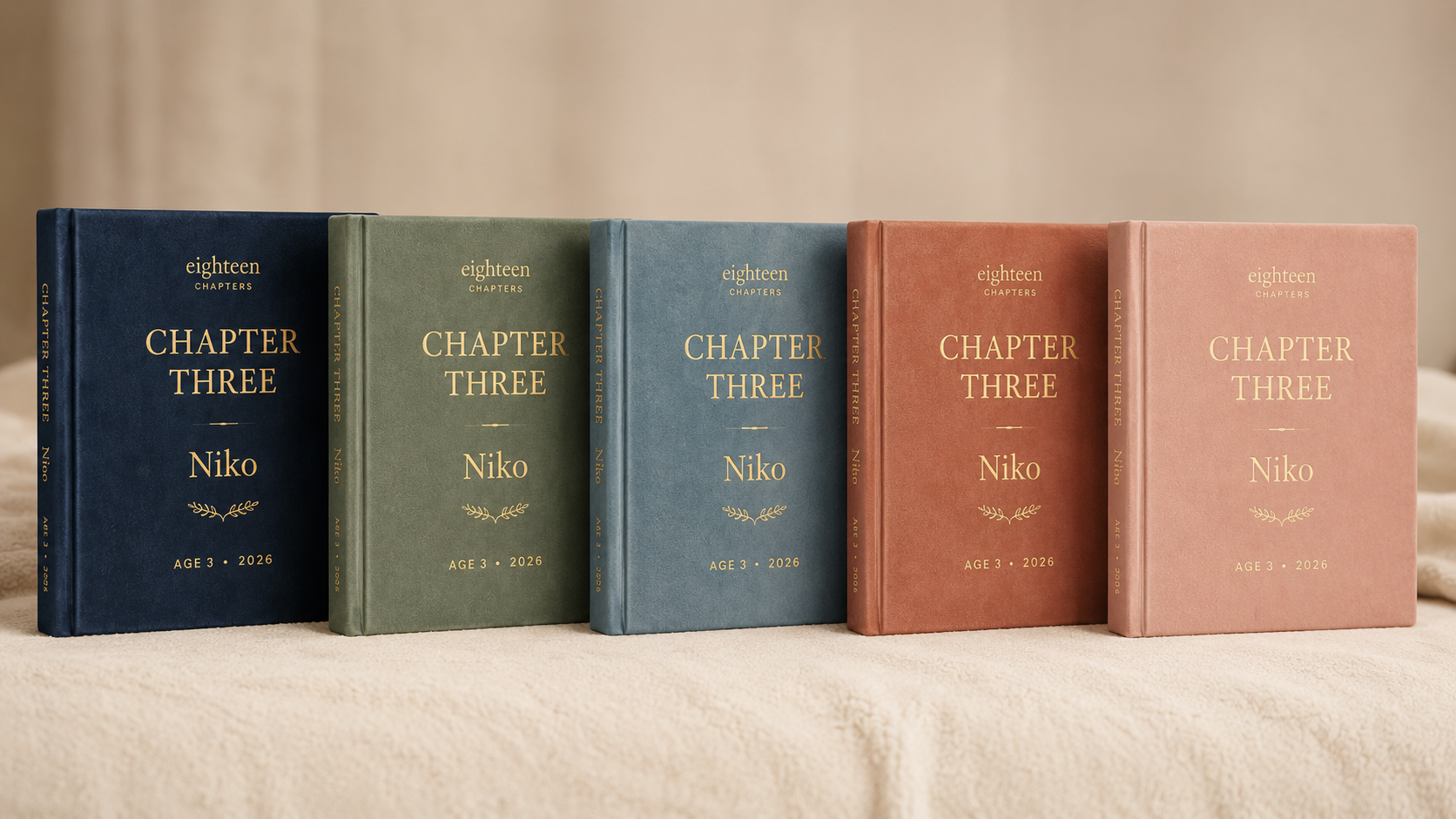 Five Annual Chapter cover color options